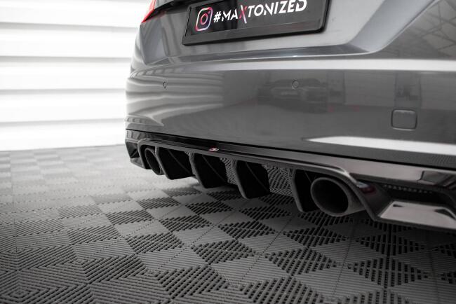 Maxton Design Heckdiffusor V.1 für Audi TT S-Line 8S Hochglanz schwarz