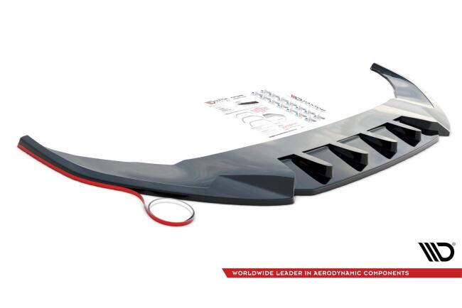 Maxton Design Diffusor Flaps V.2 für Audi TT S-Line 8S schwarz Hochglanz