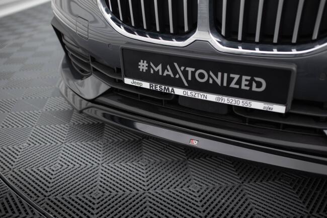 Maxton Design Frontlippe V.2 für BMW 1er F40 schwarz Hochglanz