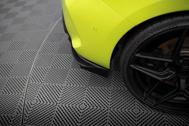 Maxton Design Street Pro Diffusor Flaps für BMW 1er F40 M-Paket / M135i schwarz mit Hochglanz Flaps