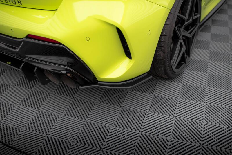 Maxton Design Street Pro Diffusor Flaps V.2 für BMW 1er F40 M-Paket / M135i Schwarz matt