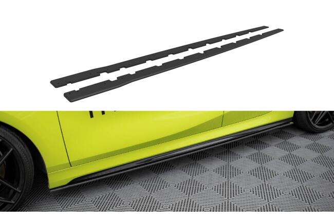 Maxton Design Street Pro Seitenschweller für BMW 1er F40 M-Paket / M135i Schwarz matt