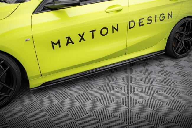 Maxton Design Street Pro Seitenschweller für BMW 1er F40 M-Paket / M135i schwarz matt