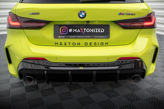 Maxton Design Heckdiffusor V.3 für BMW 1er F40 M-Paket/ M135i (Einzelauspuff-Version)
