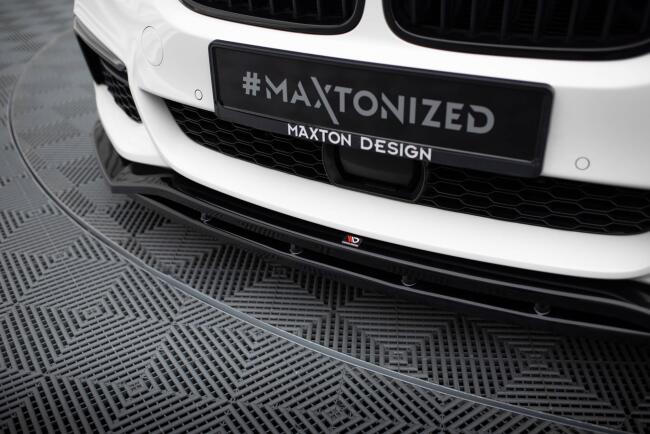 Maxton Design Frontlippe V.3 für BMW 5er M-Paket G30 / G31 Hochglanz schwarz