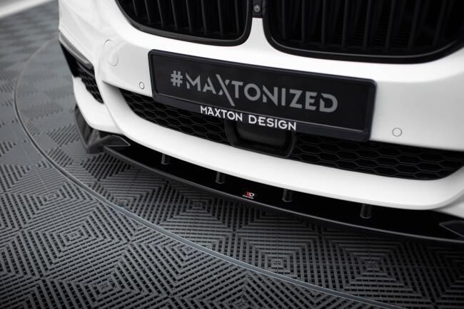 Maxton Design Frontlippe V.4 für BMW 5er M-Paket G30 / G31 schwarz Hochglanz