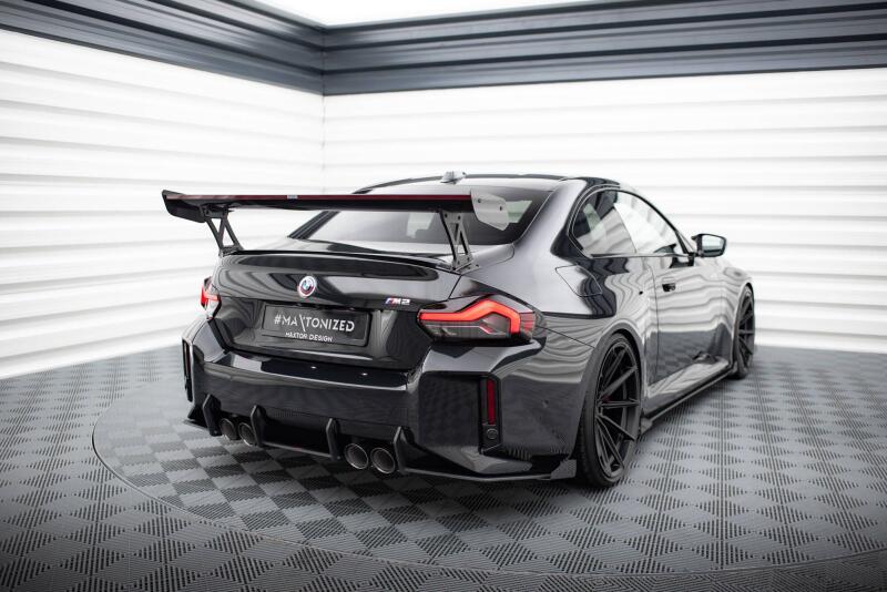 Maxton Design Hintere Seiten Flaps BMW M2 G87 Hochglanz schwarz