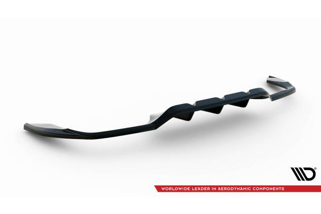 Maxton Design mittlerer Heckdiffusor DTM Look für Cupra Leon Hatchback Mk1 Hochglanz schwarz