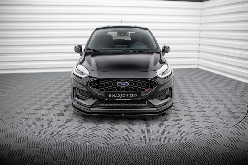 Maxton Design Street Pro Frontlippe für Ford Fiesta ST / ST-Line Mk8 Facelift Schwarz matt