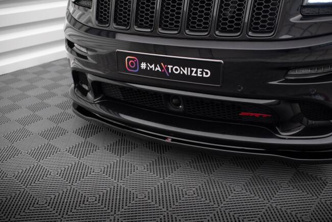 Maxton Design Frontlippe für Jeep Grand Cherokee SRT WK2 Facelift schwarz Hochglanz