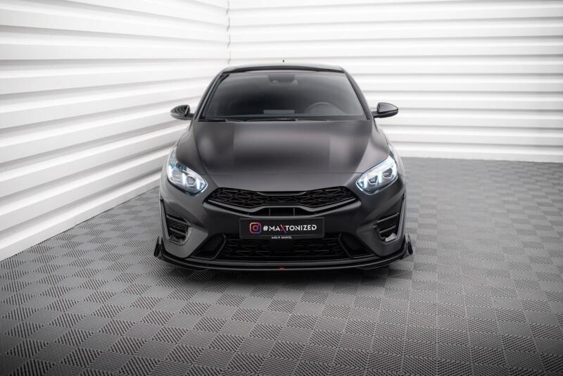 Maxton Design Front Flaps Kia Proceed GT Mk1 Facelift Hochglanz schwarz