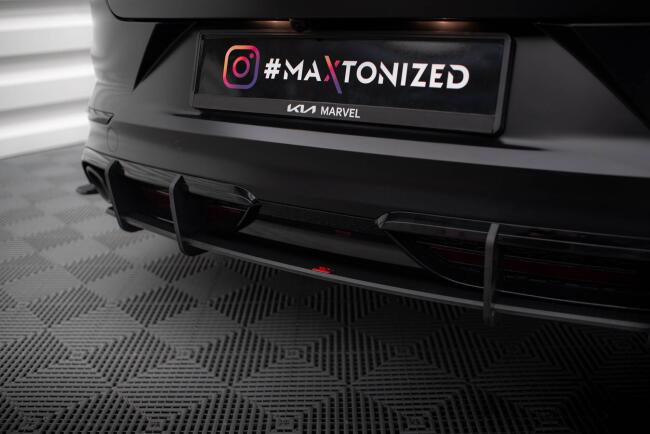 Maxton Design Street Pro Heckdiffusor für Kia Proceed GT Mk1 Facelift Schwarz