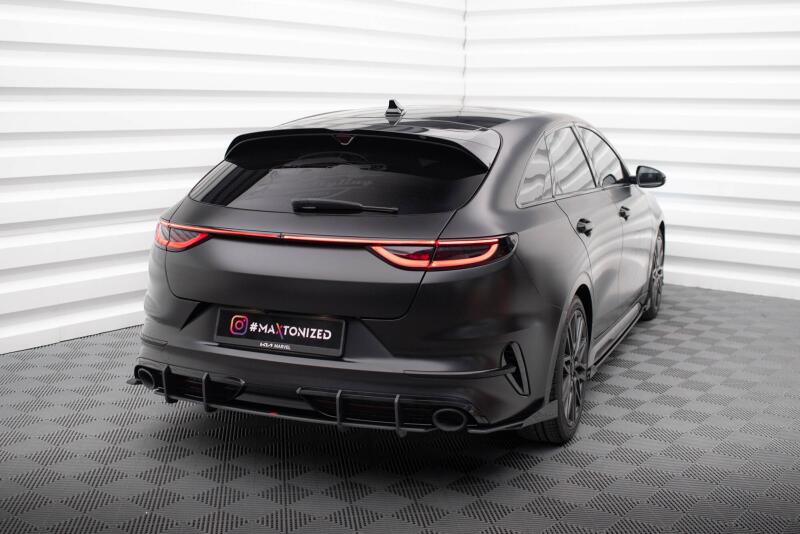 Maxton Design Hintere Seiten Flaps Kia Proceed GT Mk1 Facelift Hochglanz schwarz