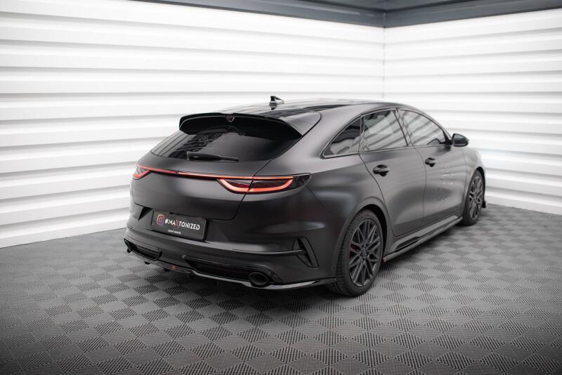 Maxton Design mittlerer Heckdiffusor DTM Look für Kia Proceed GT Mk1 Facelift Hochglanz schwarz