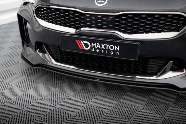 Maxton Design Street Pro Frontlippe für Kia Stinger GT / GT-Line Mk1 Schwarz matt