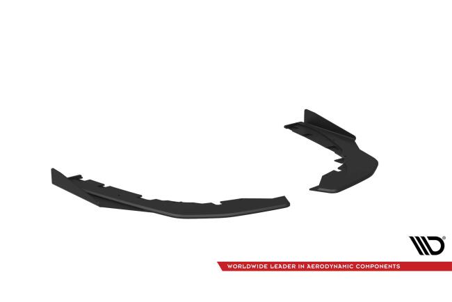 Maxton Design Street Pro Diffusor Flaps für Kia Stinger GT-Line Mk1 Schwarz-Rot mit Hochglanz Flaps