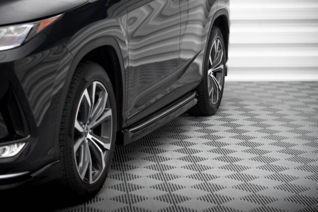 Maxton Design Seitenschweller für Lexus RX Mk4 Facelift schwarz Hochglanz