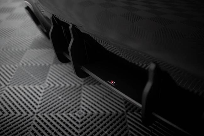 Maxton Design Street Pro Heckdiffusor für Mercedes-AMG A35 Hatchback W177 Schwarz-Rot