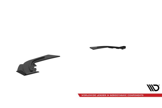 Maxton Design Street Pro Diffusor Flaps für Mercedes-AMG A35 Hatchback W177 Schwarz mit Hochglanz Flaps
