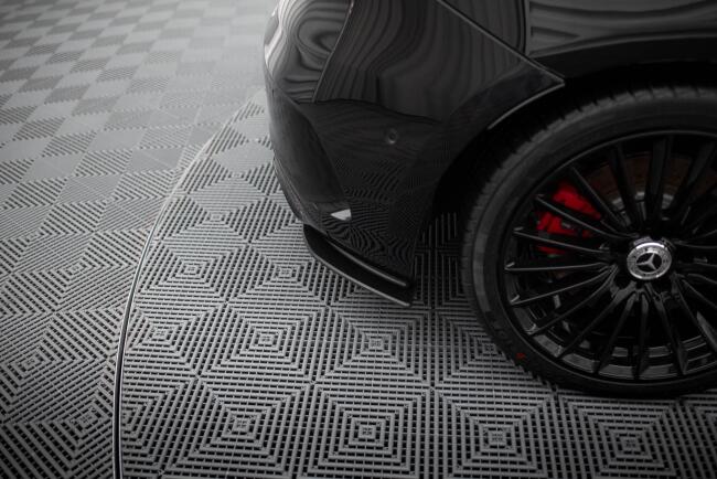 Maxton Design Street Pro Diffusor Flaps für Mercedes-AMG A35 Hatchback W177 schwarz rot