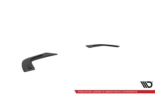 Maxton Design Street Pro Diffusor Flaps für Mercedes-AMG A35 Hatchback W177 Schwarz-Rot