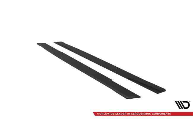 Maxton Design Street Pro Seitenschweller für Mercedes-AMG A35 W177 Facelift Schwarz matt