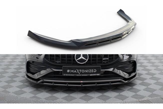 Maxton Design Frontlippe für Mercedes-AMG A35 W177 Facelift Hochglanz schwarz