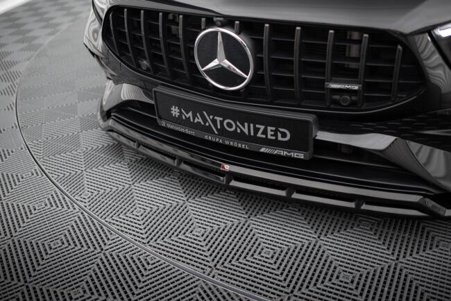 Maxton Design Frontlippe für Mercedes-AMG A35 W177 Facelift schwarz Hochglanz