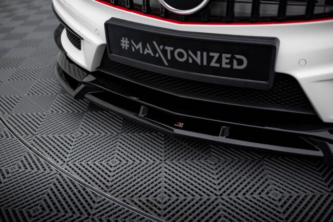 Maxton Design Frontlippe V.3 für Mercedes-Benz A45 AMG W176 Hochglanz schwarz
