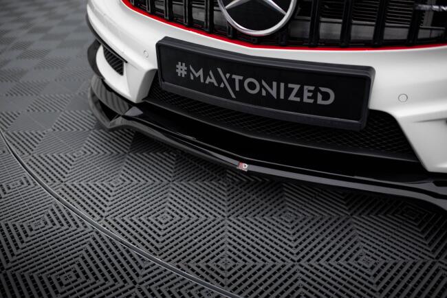 Maxton Design Frontlippe V.4 für Mercedes-Benz A45 AMG W176 schwarz Hochglanz