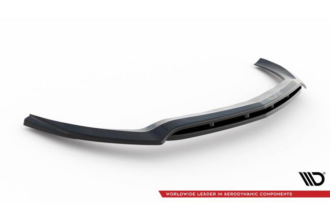 Maxton Design Frontlippe für Mercedes-Benz CLS C218 Facelift Hochglanz schwarz