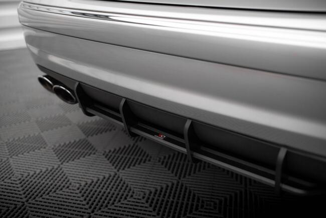Maxton Design Street Pro Heckdiffusor für Mercedes-Benz E 55 AMG W211 Schwarz-Rot
