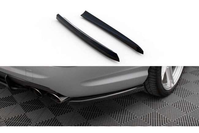 Maxton Design Diffusor Flaps für Mercedes-Benz E 55 AMG W211 schwarz Hochglanz