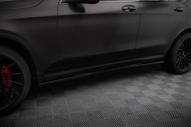 Maxton Design Seitenschweller V.2 für Mercedes-Benz GLC Coupe AMG-Line C253 Hochglanz schwarz