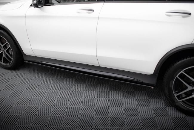 Maxton Design Seitenschweller V.3 für Mercedes-Benz GLC Coupe AMG-Line C253  schwarz Hochglanz