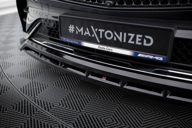 Maxton Design Frontlippe für Mercedes-Benz GLC AMG-Line SUV X254 / Coupe C254 Hochglanz schwarz