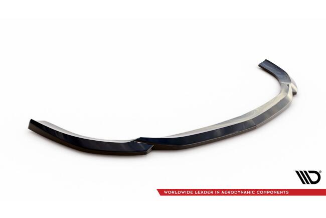 Maxton Design Frontlippe für Mercedes-AMG GT 43 4 Door Coupe V8 Styling Package schwarz Hochglanz