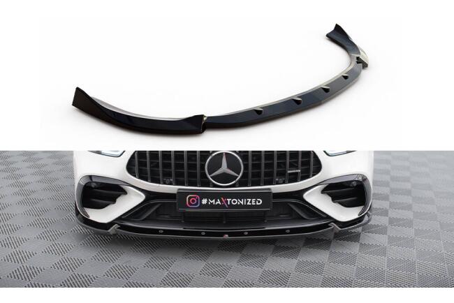 Maxton Design Frontlippe V.2 für Mercedes-AMG GT 43 4 Door Coupe V8 Styling Package Hochglanz schwarz