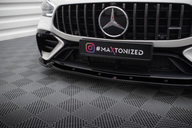 Maxton Design Frontlippe V.2 für Mercedes-AMG GT 43 4 Door Coupe V8 Styling Package schwarz Hochglanz