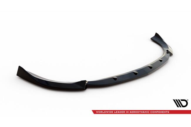 Maxton Design Frontlippe V.2 für Mercedes-AMG GT 43 4 Door Coupe V8 Styling Package Hochglanz schwarz