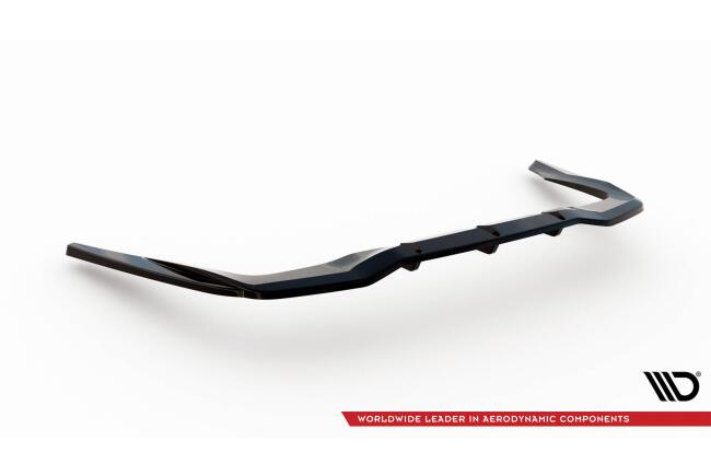 Maxton Design mittlerer Heckdiffusor DTM Look für Mercedes-AMG GT 43 4 Door Coupe V8 Styling Package schwarz Hochglanz