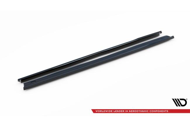 Maxton Design Seitenschweller für Peugeot 308 Mk3 schwarz Hochglanz
