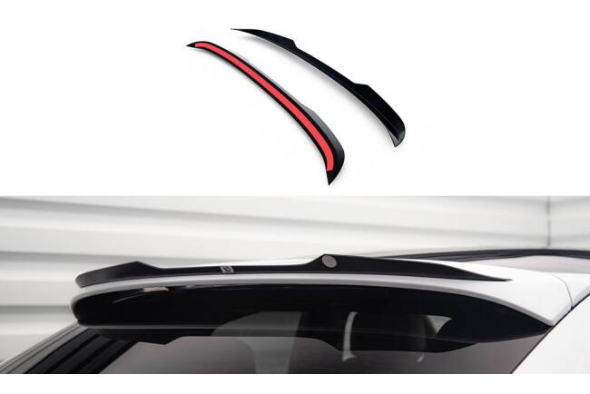 Maxton Design Spoiler Lippe für Porsche Cayenne Coupe Mk3 schwarz Hochglanz