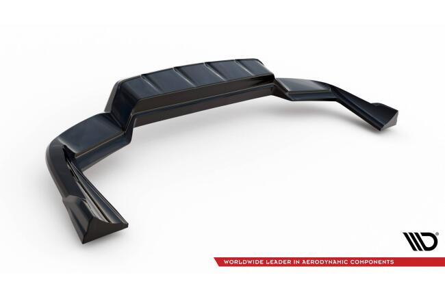 Maxton Design mittlerer Heckdiffusor DTM Look für Porsche Cayenne Coupe Mk3 schwarz Hochglanz