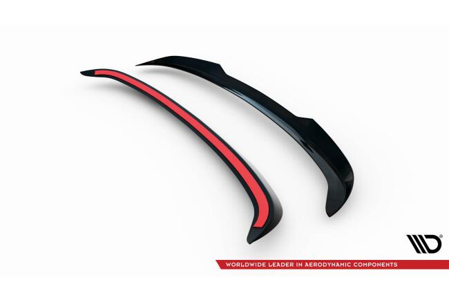 Maxton Design Spoiler Lippe für Skoda Superb Sportline Combi Mk3 Facelift Hochglanz schwarz