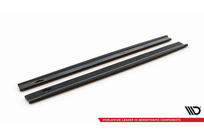 Maxton Design Seitenschweller für Suzuki Vitara S Mk2 schwarz Hochglanz