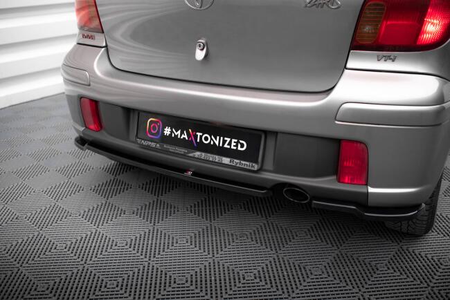 Maxton Design Diffusor Flaps für Toyota Yaris T-Sport Mk1 Facelift schwarz Hochglanz