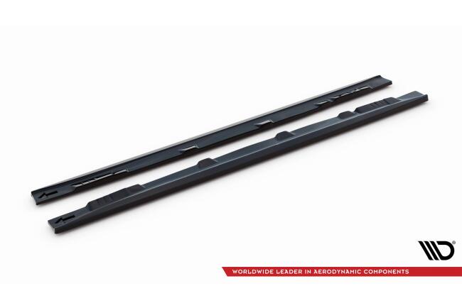 Maxton Design Seitenschweller für Toyota Yaris T-Sport Mk1 Facelift schwarz Hochglanz