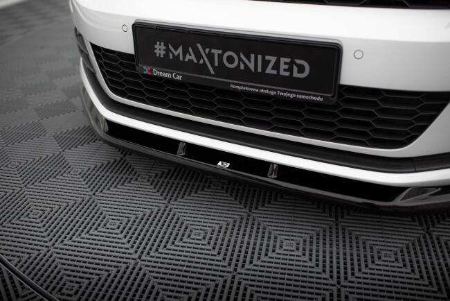 Maxton Design Frontlippe für Volkswagen Scirocco Mk3 Facelift schwarz Hochglanz