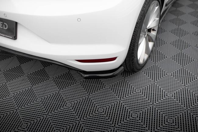 Maxton Design Diffusor Flaps für Volkswagen Scirocco Mk3 Facelift schwarz Hochglanz